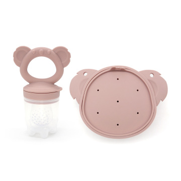 Koala-Shaped Silicone Feeder and Freezer Tray Set