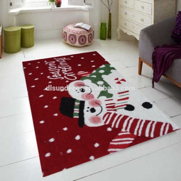 Chinese fashion polyester high quality chirstmas rug