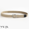 Beige Elastic Canvas Woven Belt (Unisex, Wholesale)​