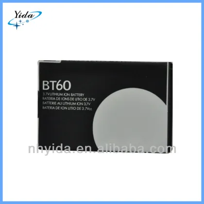 High Quality Cell Phone Battery For Motorola BT60 3.7V 1800mah