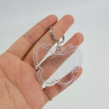 Bướm tùy chỉnh rõ ràng acrylic khung ảnh kỹ thuật số keyring