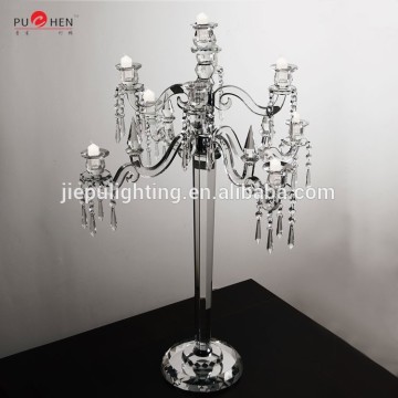 huge tall wedding favor Crystal candlestand candelabra with chain