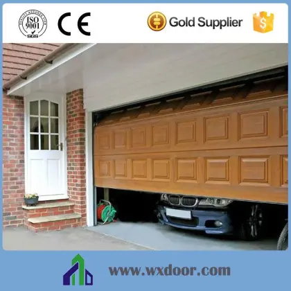 traffic white sandwich panel garage overhead sliding doors
