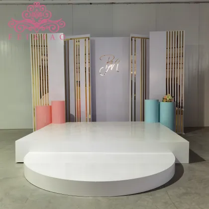 PVC Acrylic Square White Dance Floor for Wedding Stage
