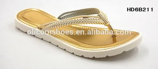 Wholesale skidproof PCU modern square woman flip flop sandals slipper