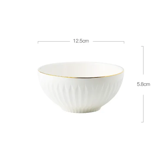 High Density  Serving Bowls Large Porcelain Bowl Plates