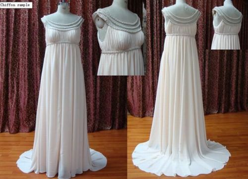 Light Pink Column Chiffon Beaded Neckline Sleeveless Western Wedding Bridesmaids Dresses