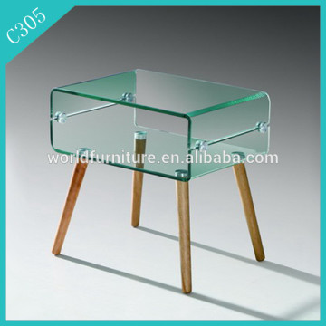 glass quality furniture hot bent glass coffee table