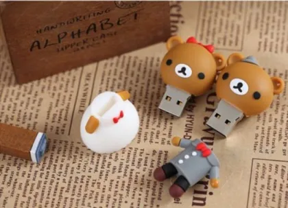 Cartoon Bear Bride Groom Usb Flash Drive
