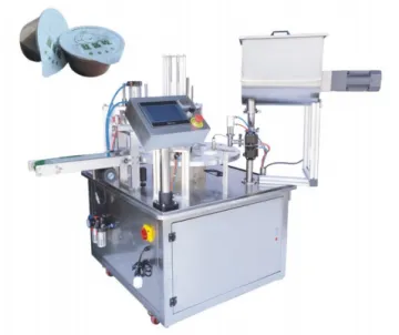 Convenient automatic milk tea sealing machine