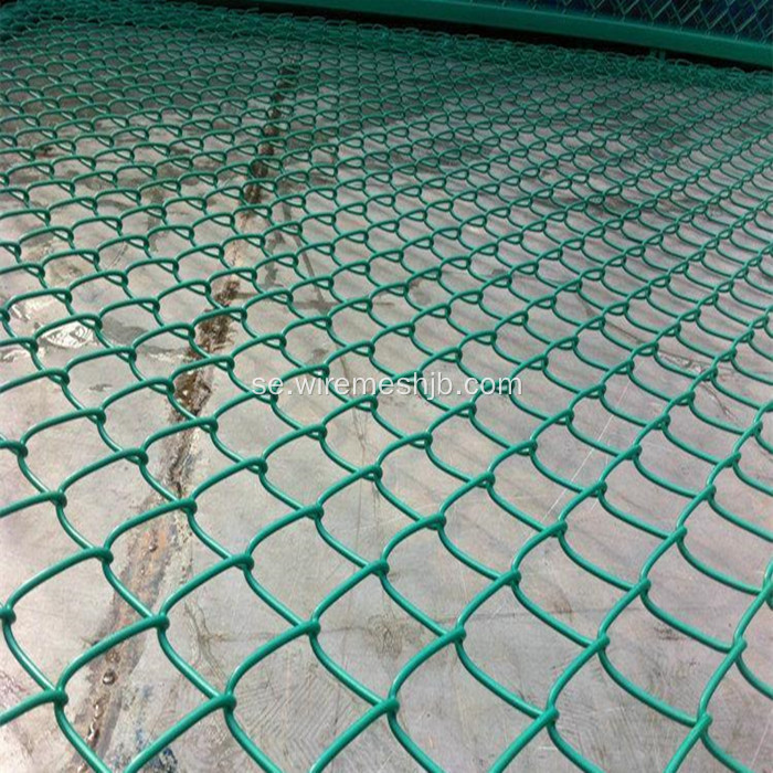 PVC Coted Chain Link Fence Rolls För Lekplats