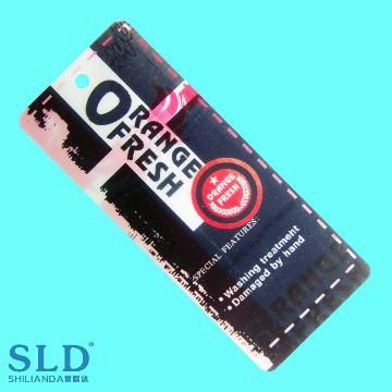 3D round plastic hangtag