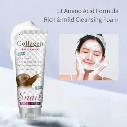Whitening Moisturizing Face Wash Cleanser 100ml for Skin Beauty