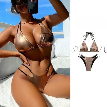 Summer Fashion Trend: High Waist Triangle Bikini Swimwear