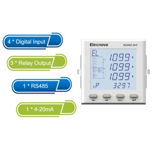 Panel mount 3 phase for energy management