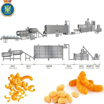 corn puff snack production line corn snack food processing machine