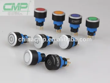 CMP 22mm waterproof plastic illuminated push button switch