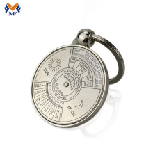 Metal custom 100 year calendar key chain