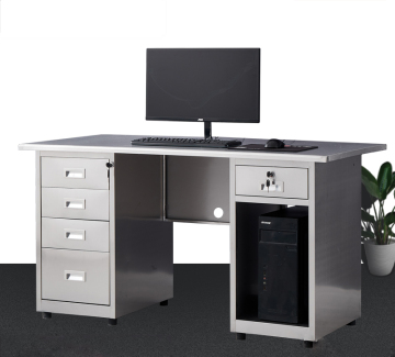 Office -Schreibtische aus Edelstahl mit Schubladen für Workshops