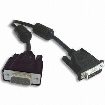 1.8m DVI Male to HDB15 Male Cable with Single and Dual Link Digital Signal