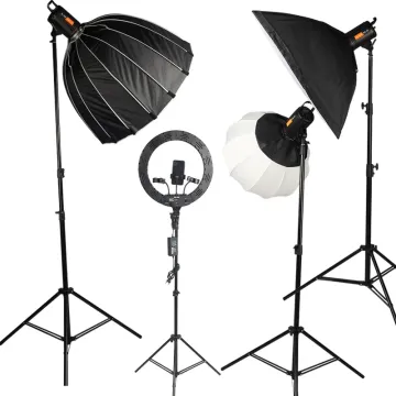 Complete Photo Studio Equipment Package: Photography Backdrop Set, Soft Boxes, Umbrellas, and Lighting Kit