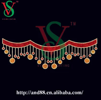 LED Christmas Motif Cross Street Light with Fancy Motif Light Decoration Street Motif Light