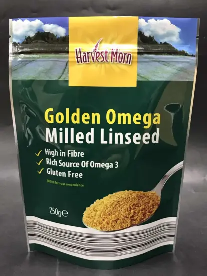 250g Linseed Packaging Bag Zipper Pouch