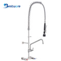 Polished Nickel Wall Mount Kitchen Faucet