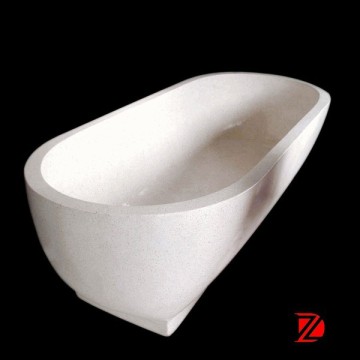 Solid marble bathtub