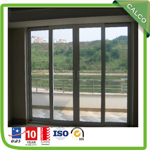Double glass aluminum sliding door