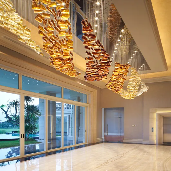 Modern Art LED Chandelier for Indoor Decoration and Custom Crystal Pendant Light