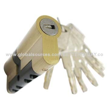 Euro profile brass cylinder mortise door handle lock body, high security, anti-snapping/-bumping