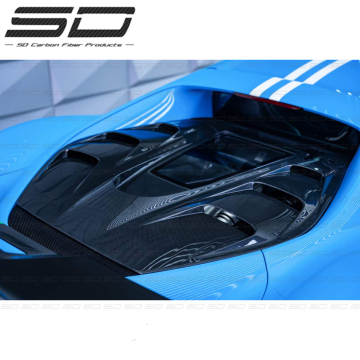 Batfury Aero Style Dry Carbon Fiber ด้านหลังฝาครอบสำหรับ Ferrari 296 GTB