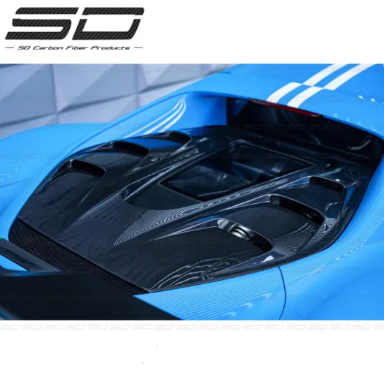 BatFury Aero Style Dry Carbon Fiber Rear Engine Cover for Ferrari 296 GTB