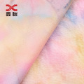 10mm 100% polyester Tie-dyed Rabbit Fur Fabric