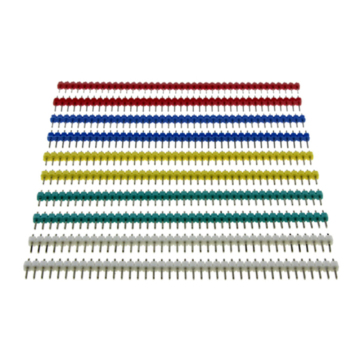 Couleur Stitch 2,54 Espacement des aiguilles à ligne unique en vert / blanc / rouge / bleu / jaune / noir