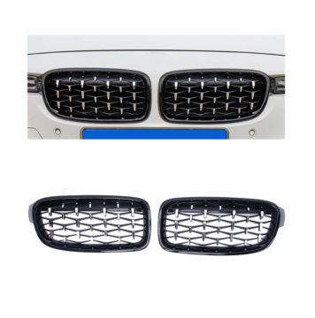 BMW F30 3 Series 2012-2019 Grilla de riñón delantero - Actualización de estilo de diamante