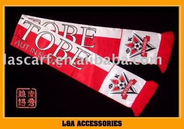 small amount football scarf by digital printing