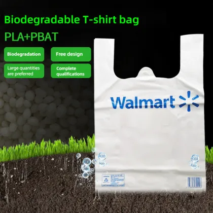 Custom Logo Vest Shopping T - shirt Bags