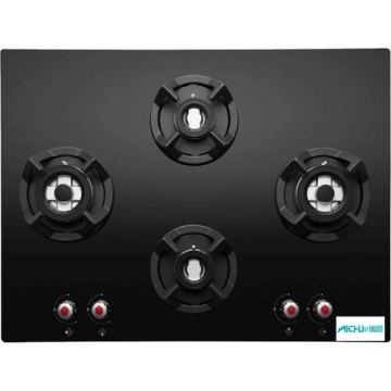 Classic Black Glass Built-in Hob 4 Burner