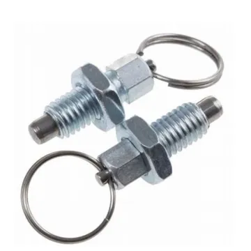 Custom stainless steel ring indexing plunger with lock nut