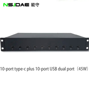 Cabinet fast charger with two different ports