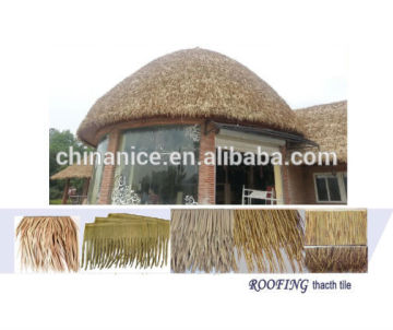 artificial plastic thatch outdoor cover roofing