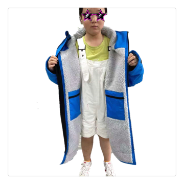 Waterproof Changing Robe Logo Colour Club Warm Dry Jacket Sports Parka