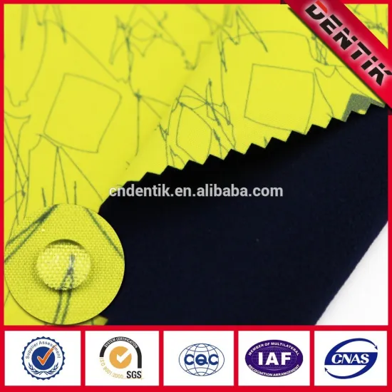 Teflon Coated Polyester Softshell Elastic Fabric with Waterproof Breathable Windproof