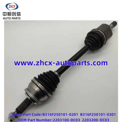 Hnací hřídel 1.5t DCT pro Changan Oshan X5