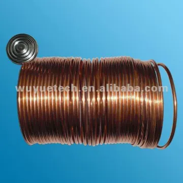 Water heater capillary thermostat with bellow