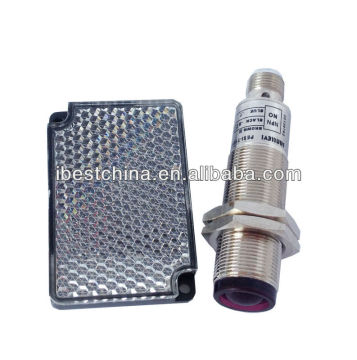 M18 Retro Reflective Photo Sensor Switch With M12 Connector, Photoelectric Switch Sensor,AC 2 Wire Photo electric Sensor Switch
