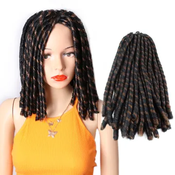 Julianna hair 14" soft dreadlocks braids boho micro short pieces soft braids afro kinky curly hair crochet extension dreadlocks