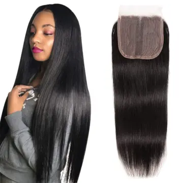 100% Unprocessed Virgin Brazilian Human Hair Free Part Lace Closure Straight Lace Closure 4x4 Free Part Swiss Lace Closure
